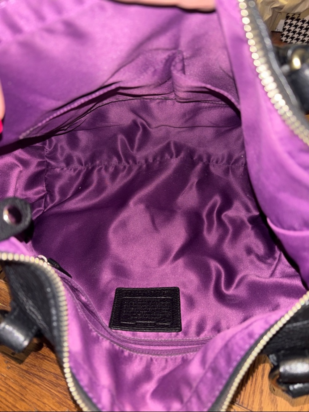 Coach Madison Alexandra Black Pebbled Leather Tote - Picture 10 of 13